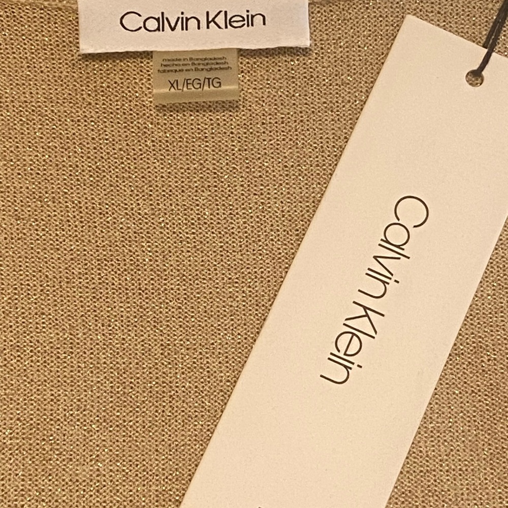 Calvin Klein Gold Women's Shrug - Picture 4 of 4